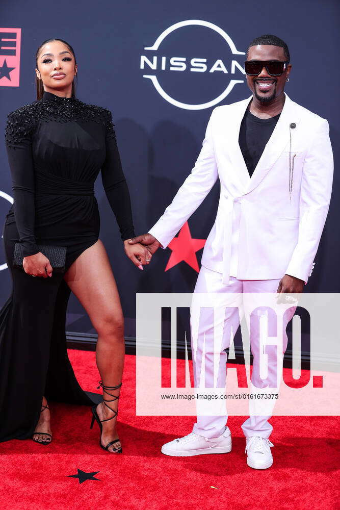 BET Awards 2022 Arrivals Princess Love and husband Ray J arrive at