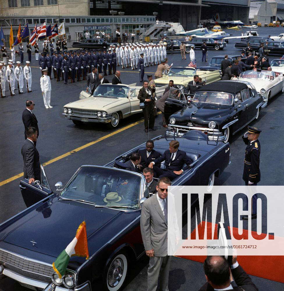 Arrival ceremony for FÃ lix HouphouÃ«tBoigny, President of the Ivory