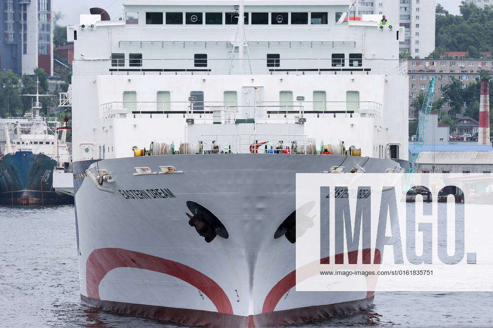 VLADIVOSTOK, RUSSIA JUNE 30, 2022 The Eastern Dream rollon rolloff