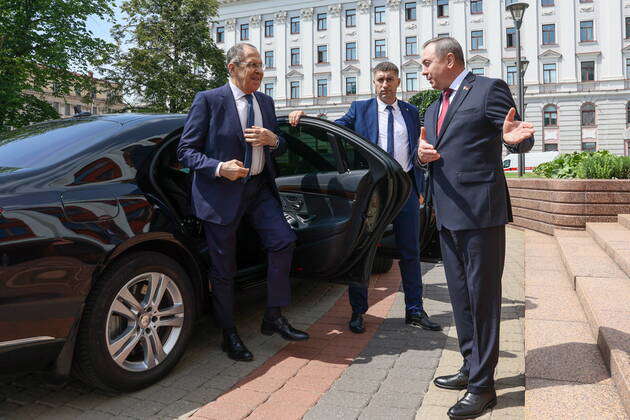 MINSK, BELARUS - JUNE 30, 2022: Russia s Minister of Foreign Affairs ...