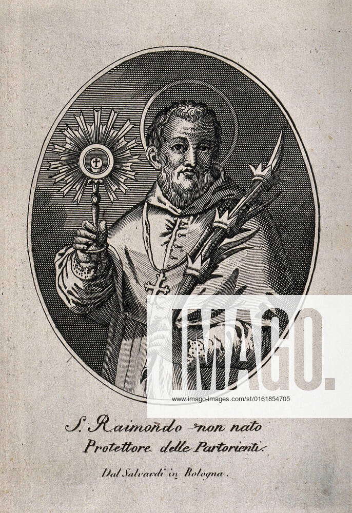 Saint Raymond Nonnatus. Etching
