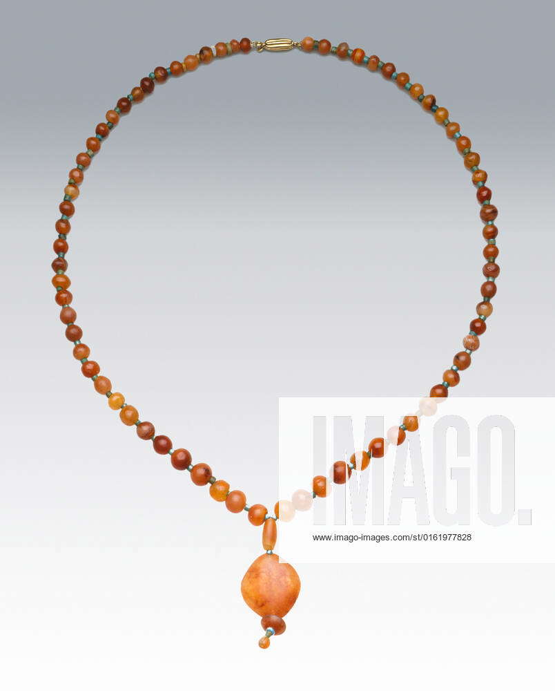 Necklace. Egypt, 664 - 525 BCE. Jewelry and Adornments. Carnelian