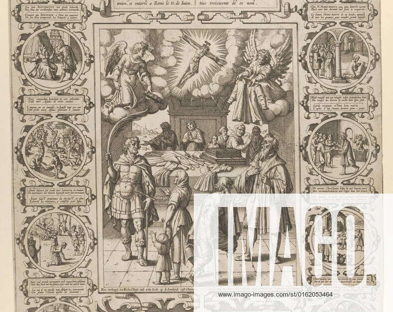 St. Bonifacius and St. Homobonus, Patron Saints of Tailors 17th century