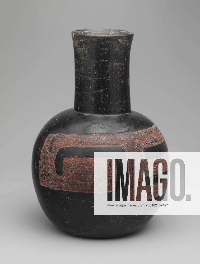 Bottle 12th 9th century B.C. Olmec This blackware vessel has a