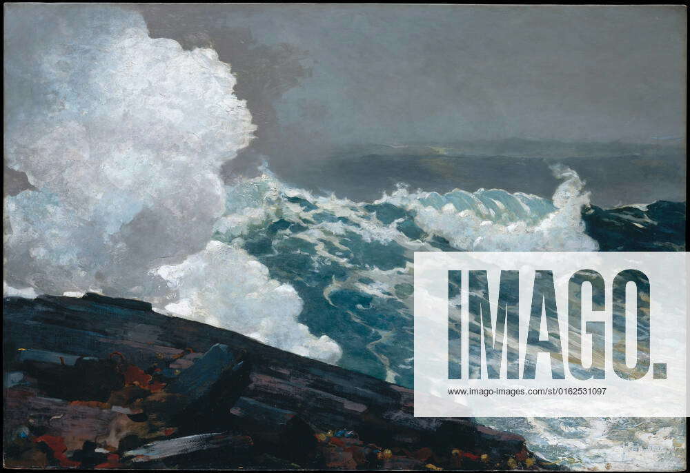 Northeaster 1895; reworked by 1901 Winslow Homer American On the Maine ...