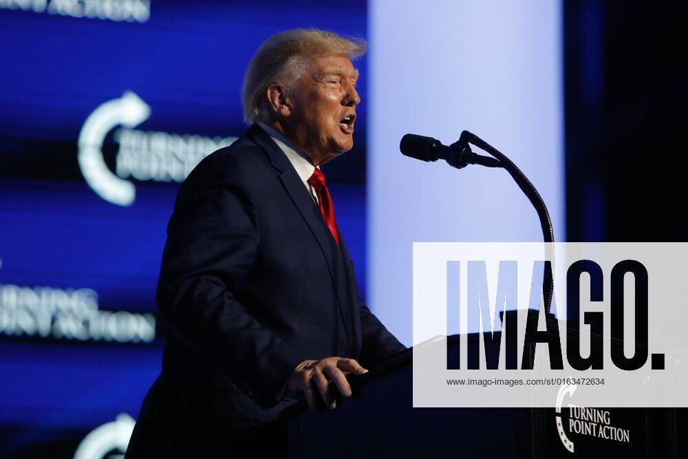 July 23, 2022, Tampa, Florida, USA Former President Donald Trump gives