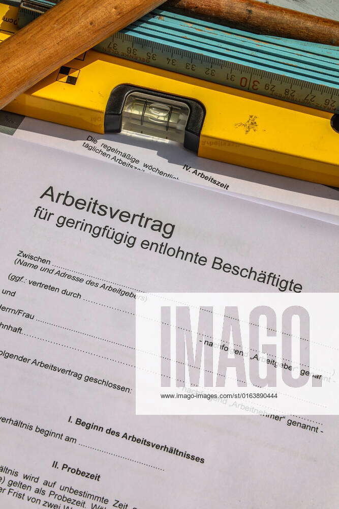 Arbeitsvertrag (Arbeitsvertrag für geringfügig entlohnte Beschäftigte