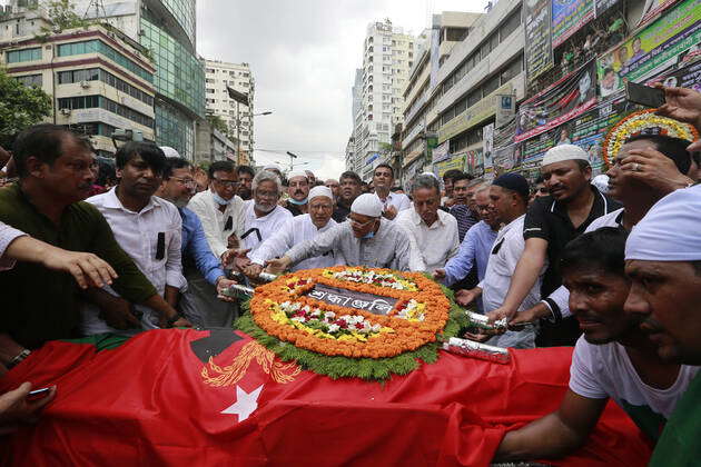 August 4, 2022, Dhaka, Bangladesh: Leaders and activists of Bangladesh ...