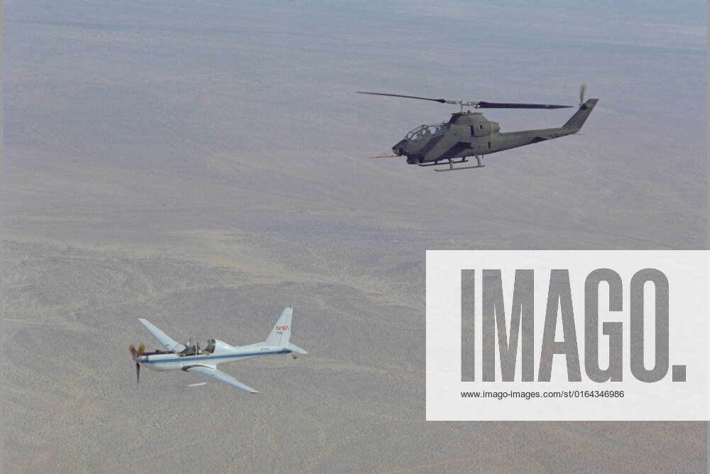 Lockheed YO-3A (USA 69-18010 NASA 718) A C & BELL COBRA HELICOPTER ...