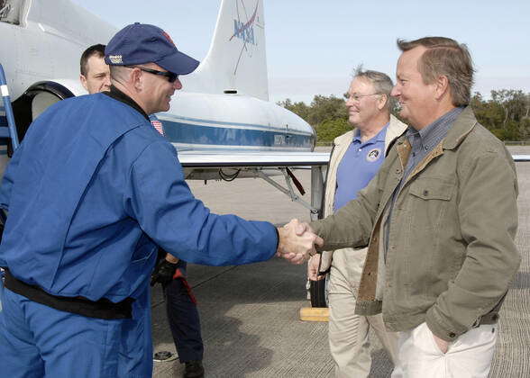 CAPE CANAVERAL, Fla. After arriving at NASA s Kennedy Space Center in ...