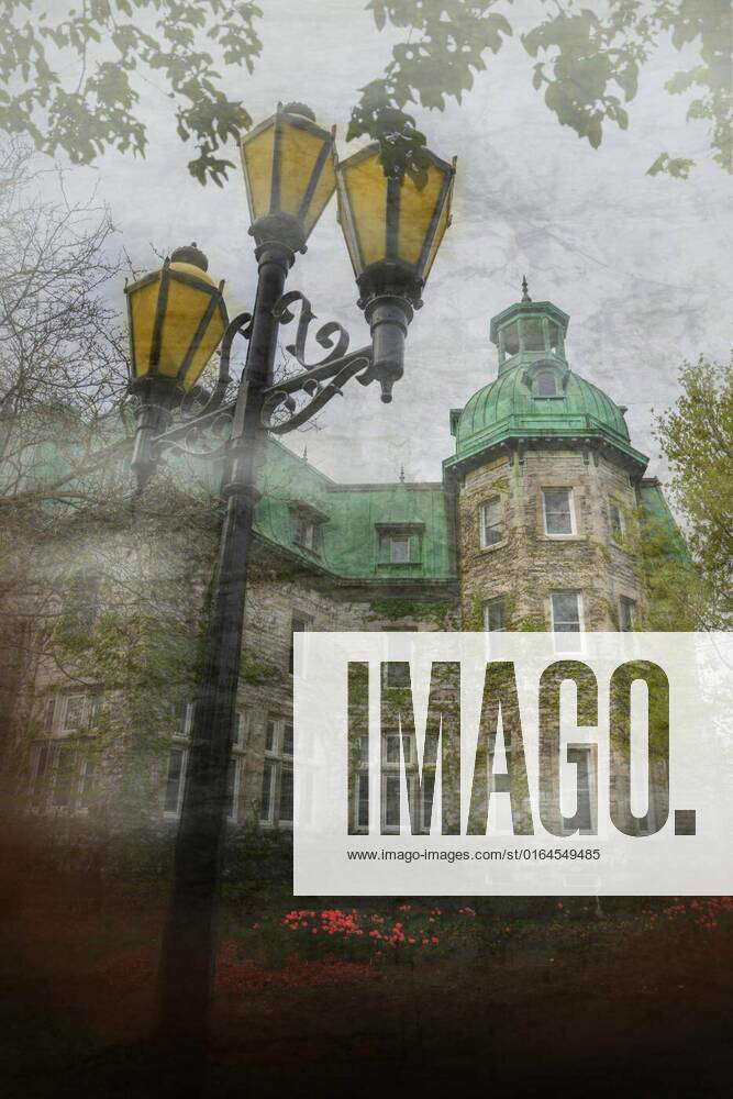 Artistic view of town hall of the city of SaintHyacinthe Quebec Canada