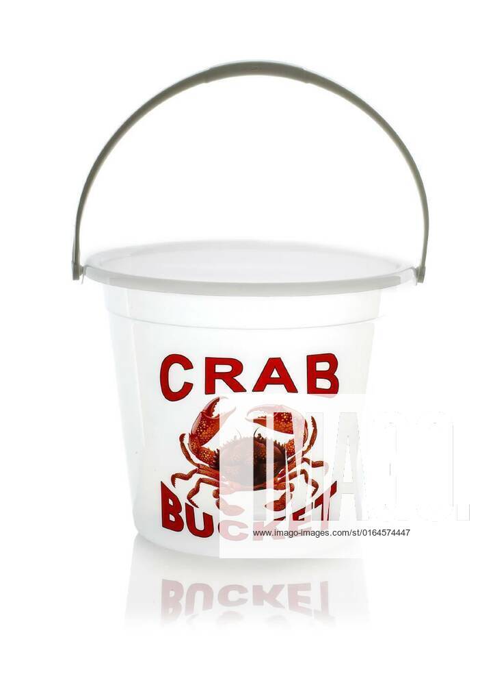 Crab Bucket, Crab Bucket on a white background, Crab Bucket on a white