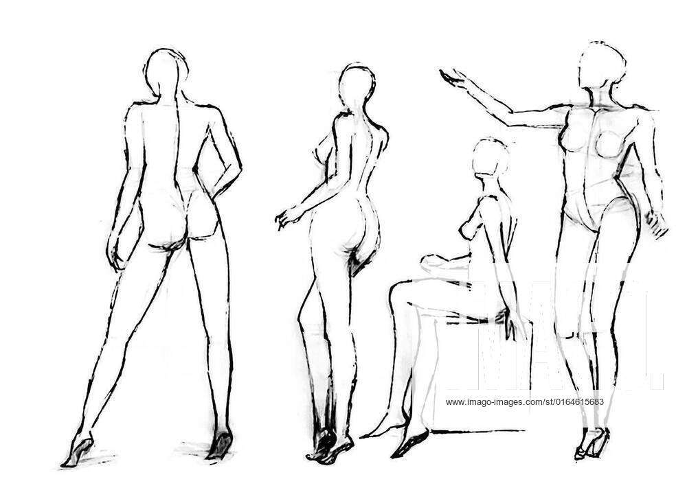 Base Model 8 via deviantArt | Drawing base, Drawing poses, Drawing  reference poses