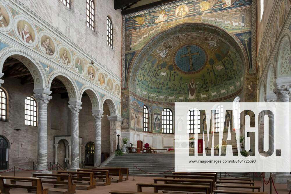 Basilica of Sant Apollinare in Classe in Ravenna, The panoramic view inside the Basilica of Sant