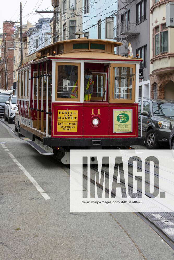 Cable car, historical Tram, Powell and Market to Bay and taylor, San