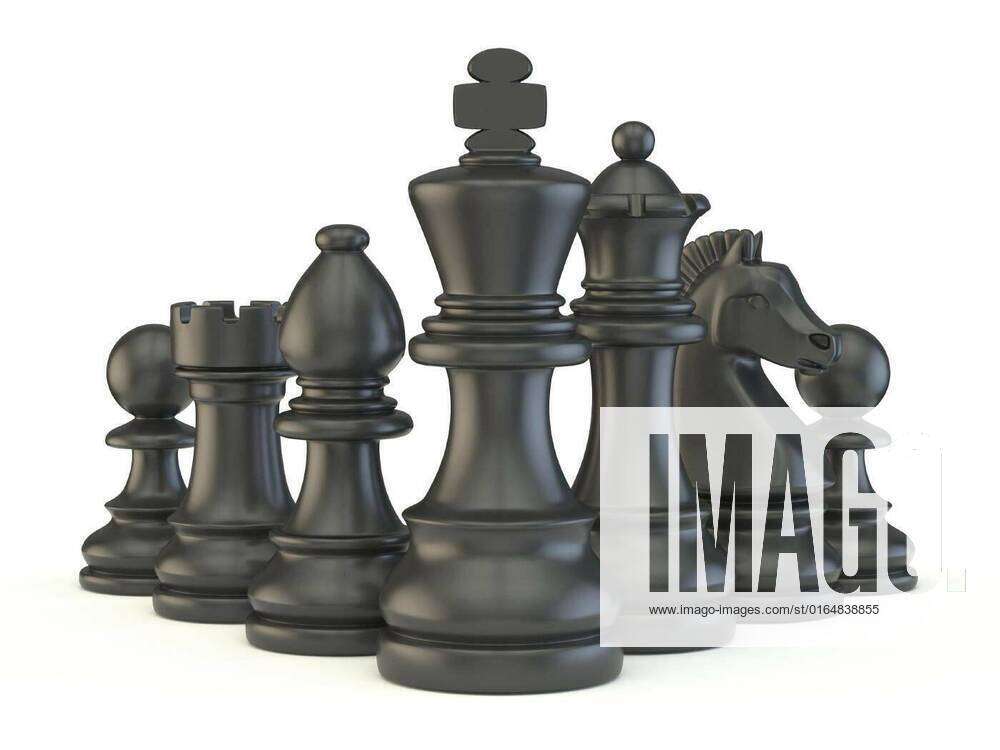 Dark Chess Board 3D Background - Graphics
