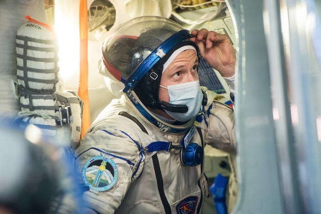 Expedition 64 Crew Member Sergey Kud-Sverchkov Of Roscosmos Is Seen ...