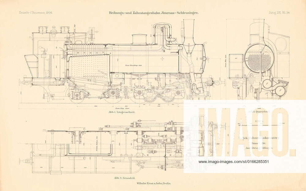 N.N., Ilmenau-Schleusingen friction and rack track. (From: Atlas to the ...