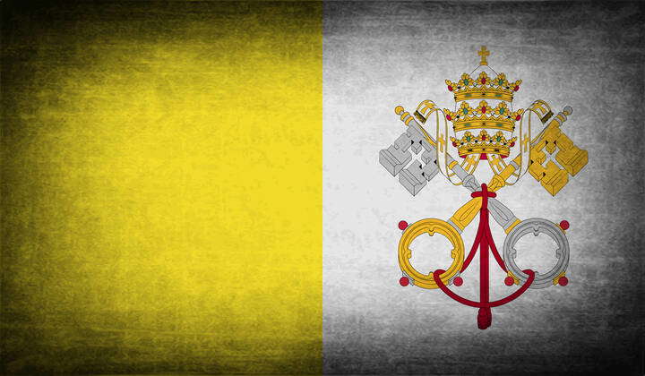 Pope Roma Flag Flag of Vatican with old texture. illustration, 18010998, sign, symbol ...
