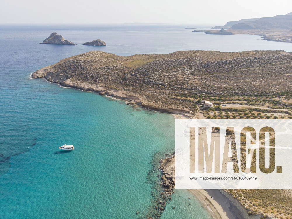 Tourism In Greece - Aerial View Of Argilos Beach - Xerokampos In Crete ...