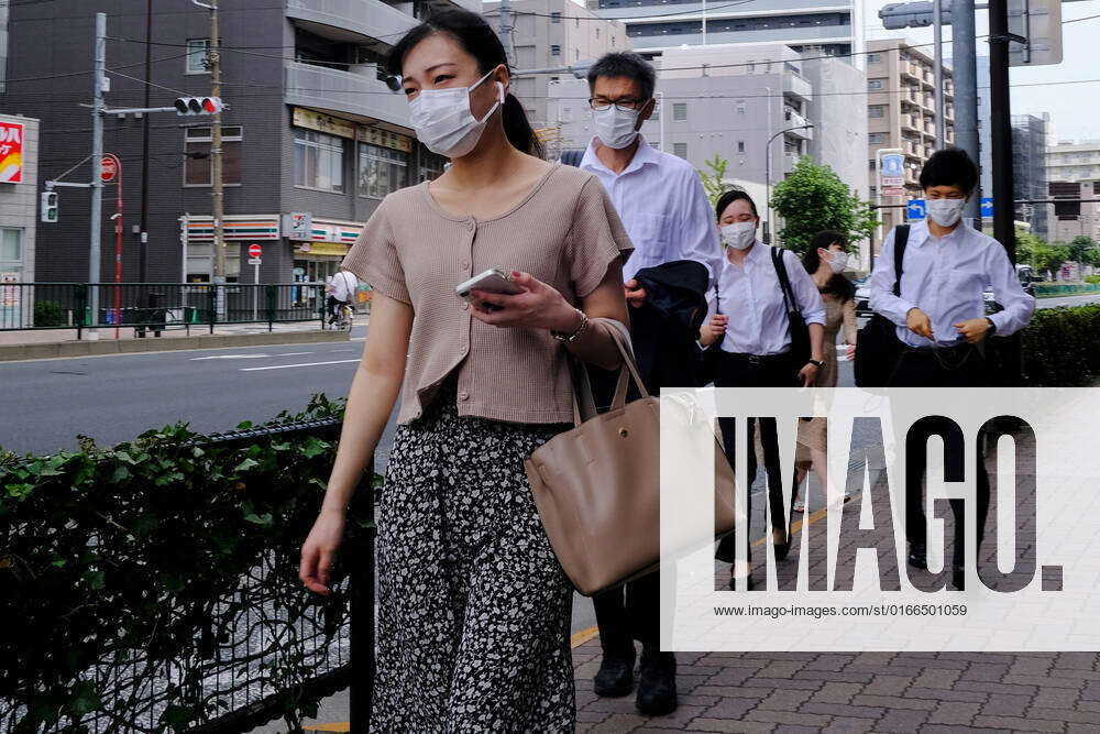 August 23, 2022, Tokyo, Japan People wearing masks as a preventive