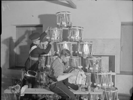 The Royal Navy during the Second World War This photograph on board HMS ...