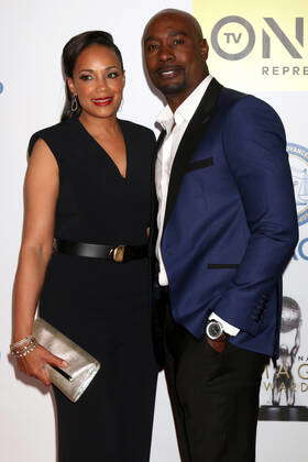 Pam Byse Morris Chestnut At The Th Naacp Image Awards Arrivals