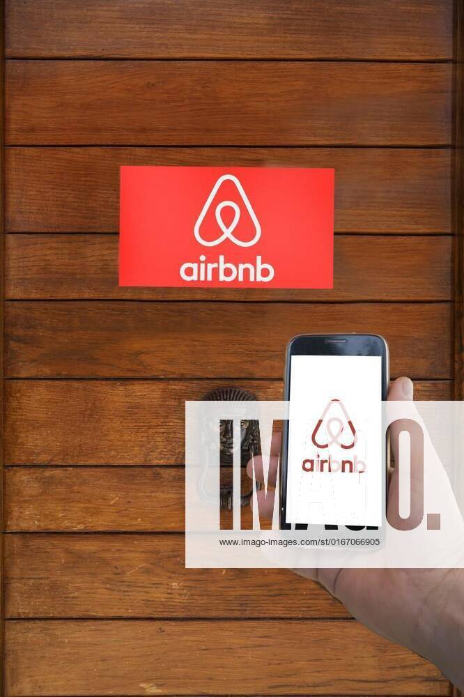 Airbnb house rent, Udine, Italy. Juny 23, 2021. In front of the door of