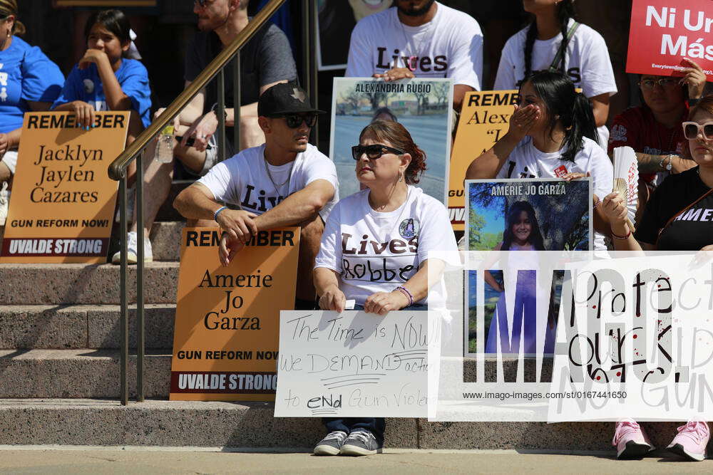 Families Of Mass Shooting Victims In Texas Hold Gun Control Rally At