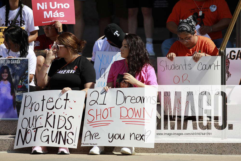 Families Of Mass Shooting Victims In Texas Hold Gun Control Rally At