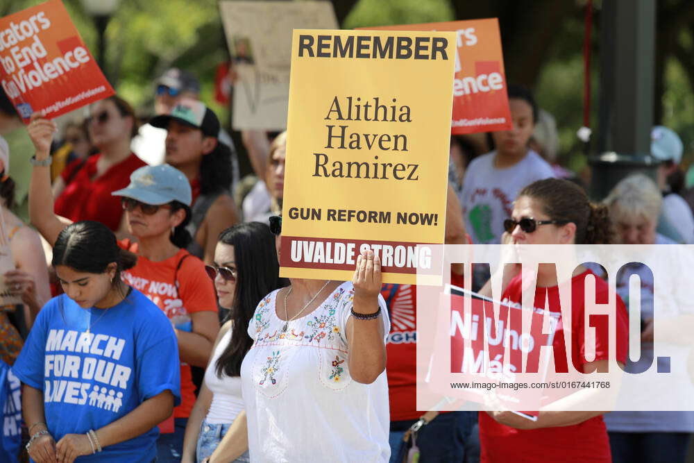 Families Of Mass Shooting Victims In Texas Hold Gun Control Rally At