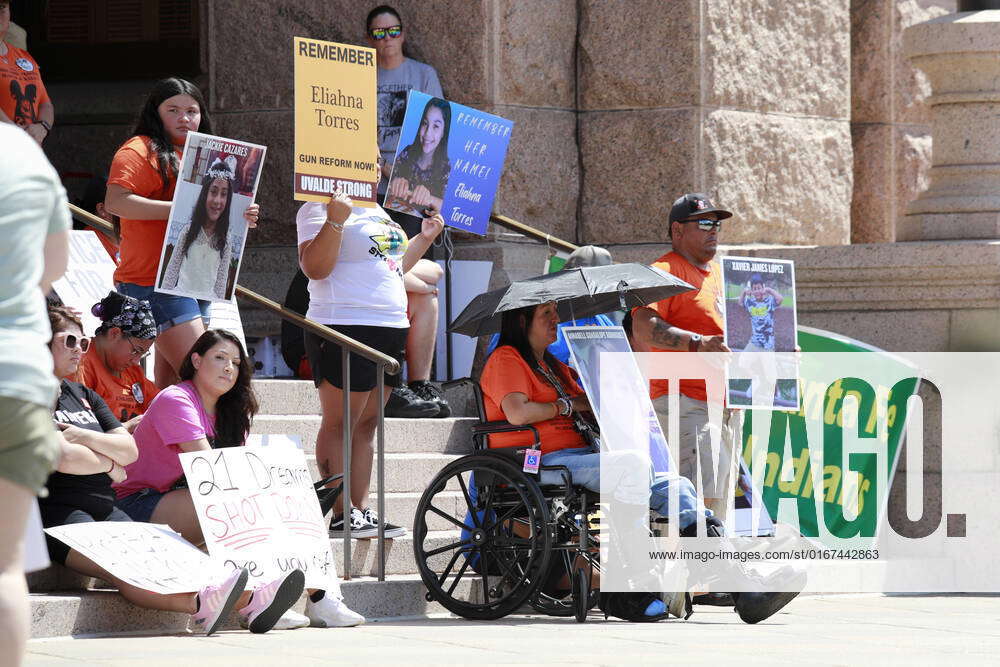 Families Of Mass Shooting Victims In Texas Hold Gun Control Rally At