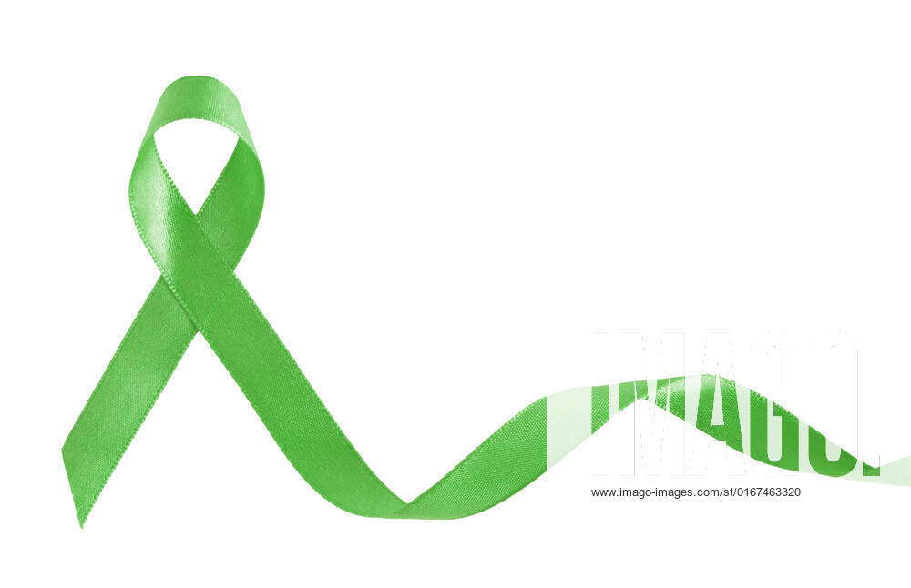 Kelly Green Ribbon for Kidney Cancer with copy space, 3134445, general ...