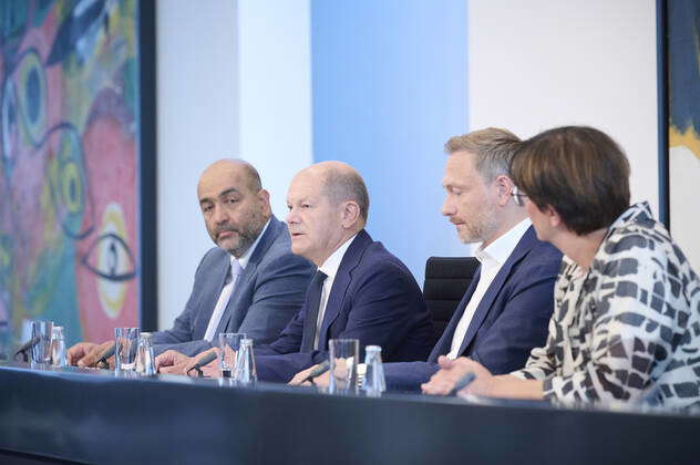 Berlin, Press Conference On The Results Of The Coalition Committee Olaf ...