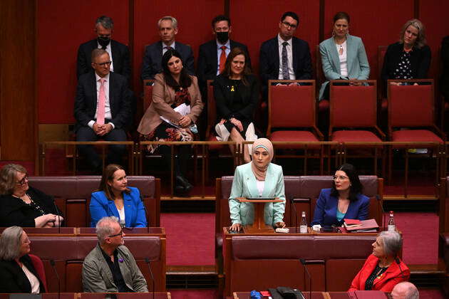 FATIMA PAYMAN FIRST SPEECH, Labor Senator Fatima Payman Makes Her First ...