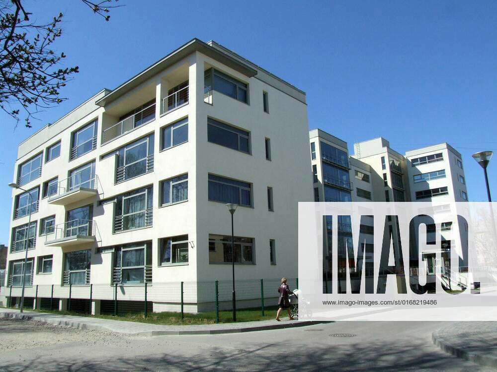 Latvia, Riga. New apartment building