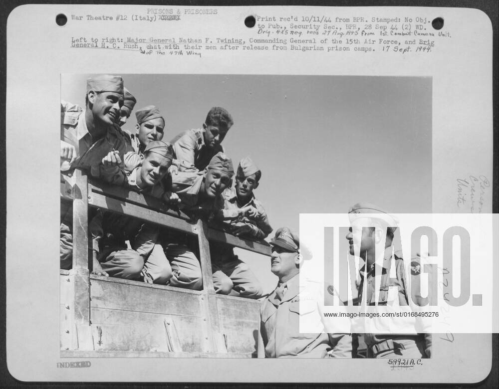 Left To Right: Major General Nathan F. Twining, Commanding General Of ...