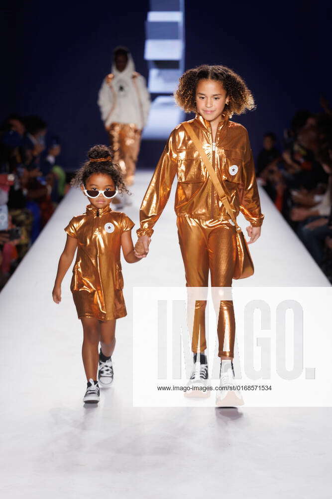 8 September 2022 New York City Child model walks runway