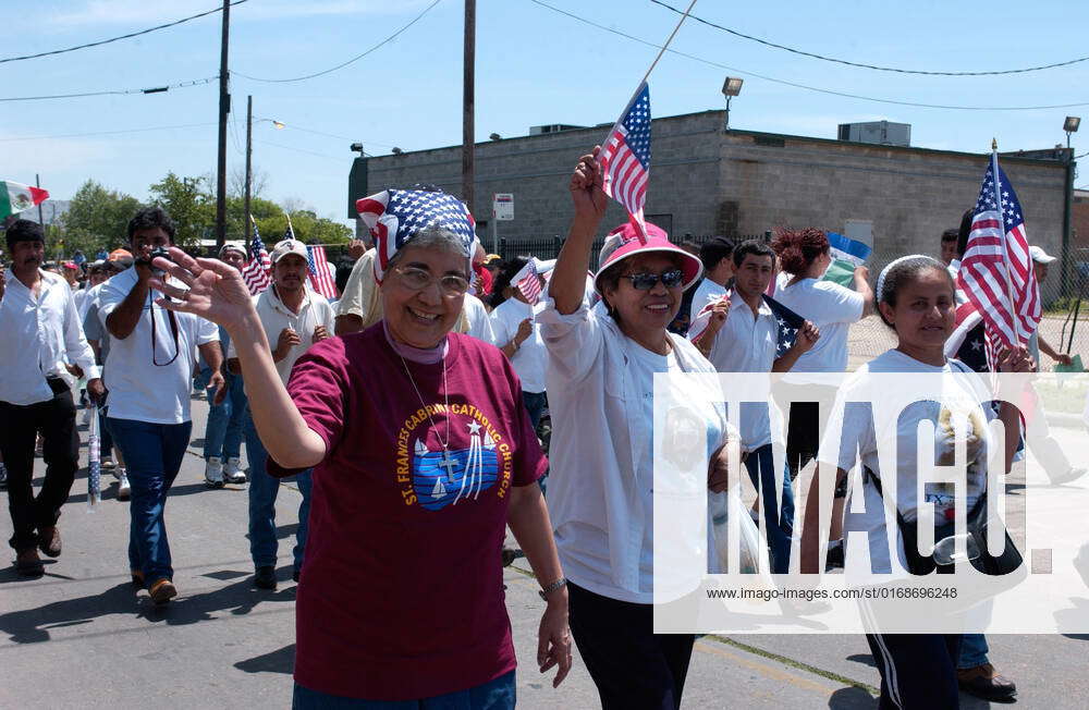 Demonstration By Hispanics And Other Groups On Behalf Of Immigrant ...