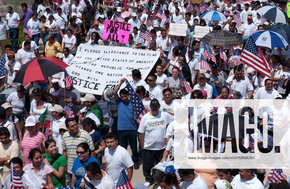 Demonstration By Hispanics And Other Groups On Behalf Of Immigrant ...