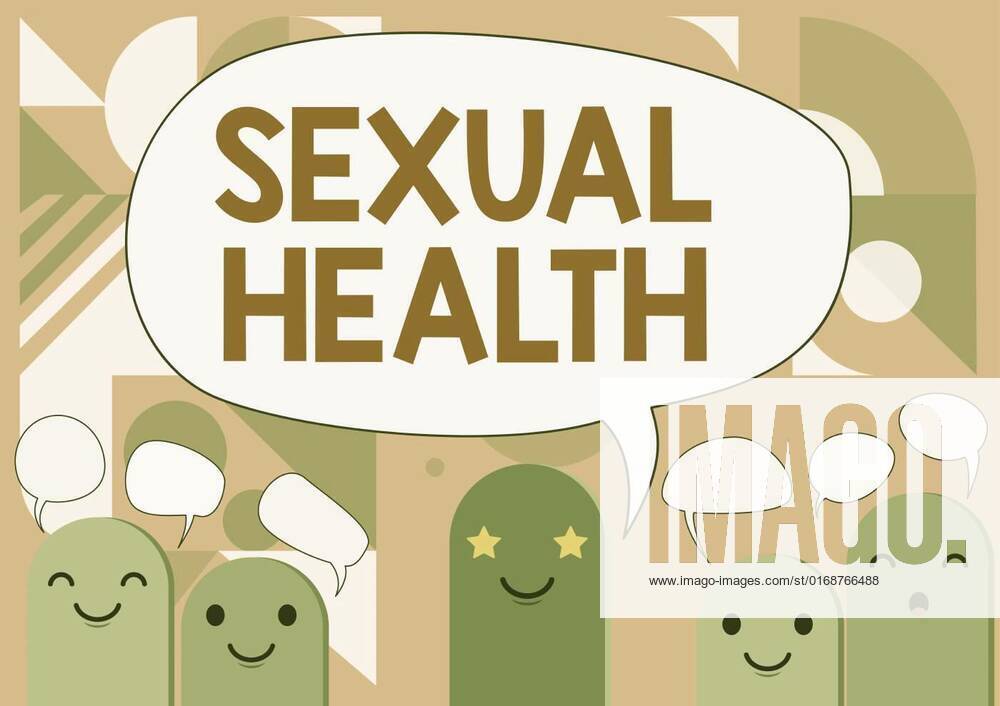 Conceptual caption Sexual Health. Conceptual photo positive and