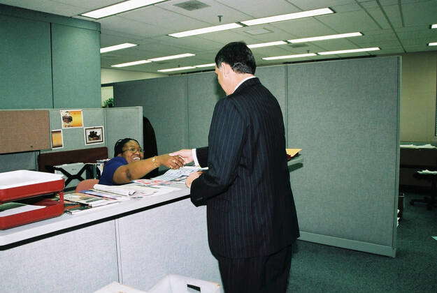 Secretary Mel Martinez Walk-Through of HUD Offices. Secretary Mel ...