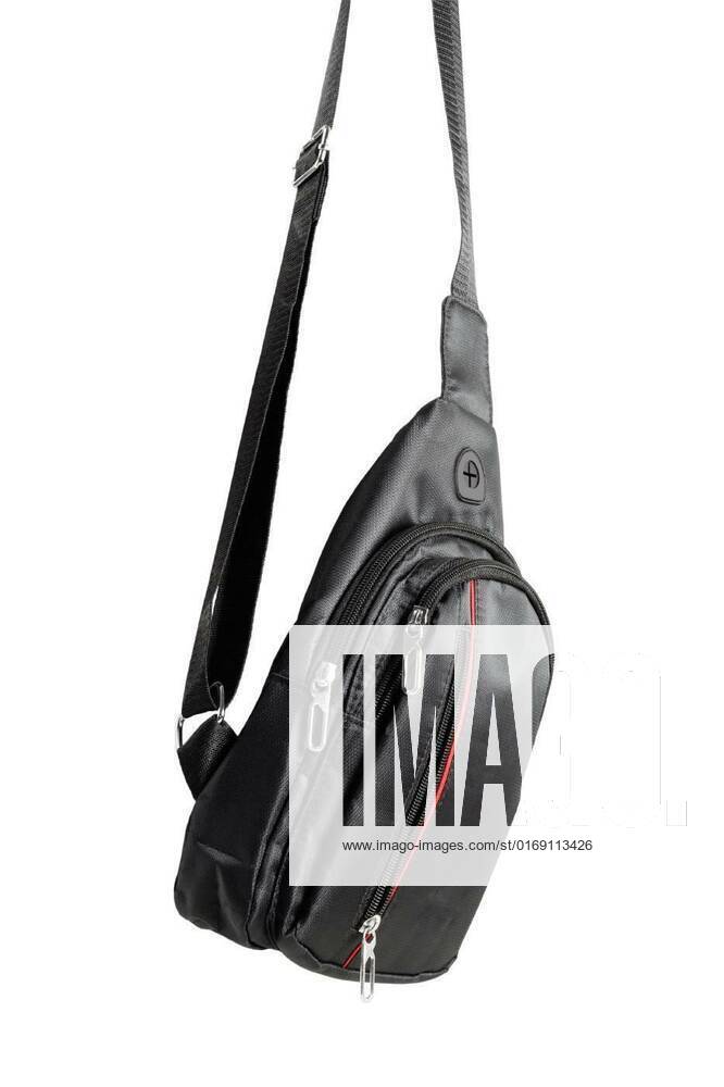 Men s triangular shoulder bag., Shoulder bag men s triangular. Closeup