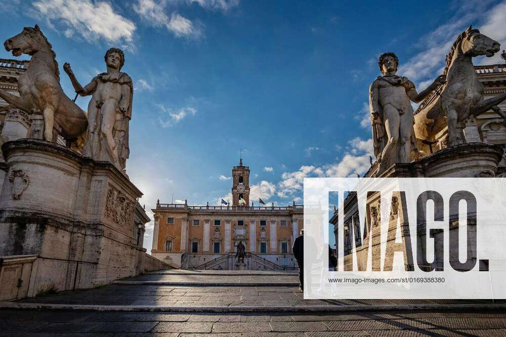 Capitolium Hill or Piazza del Campidoglio in Rome., Rome, Italy ...