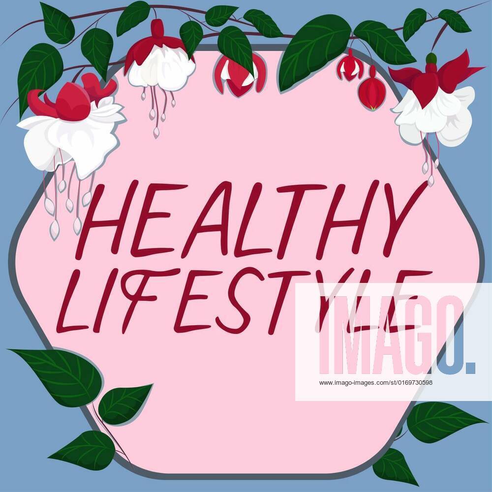 Text Sign Showing Healthy LifestyleLive Healthy Engage In Physical Text Sign Showing Healthy LifestyleLive Healthy Engage In Physical