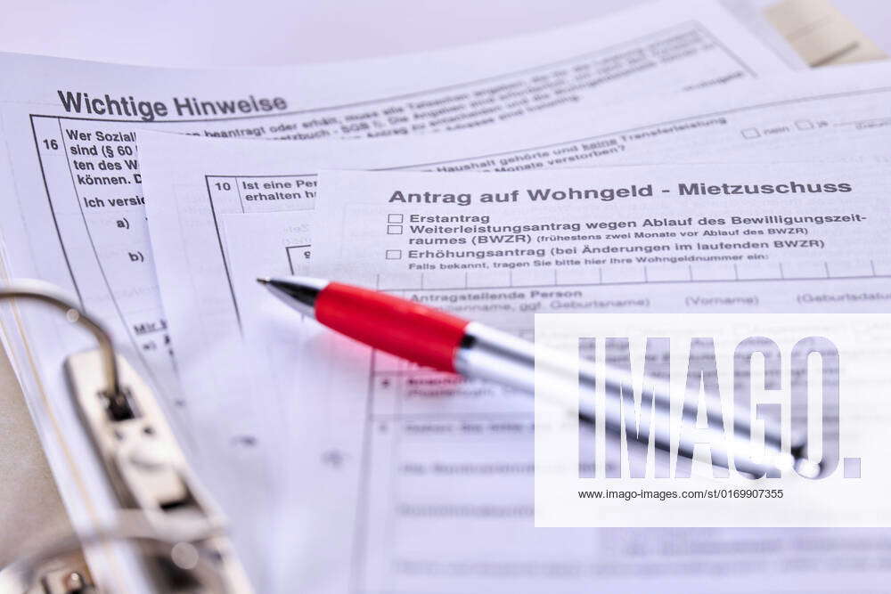 Application for housing benefit Germany on