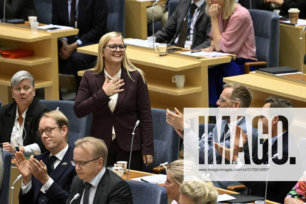 Stockholm 20220926 Julia Kronlid Sd Is Elected Second Deputy Speaker Of