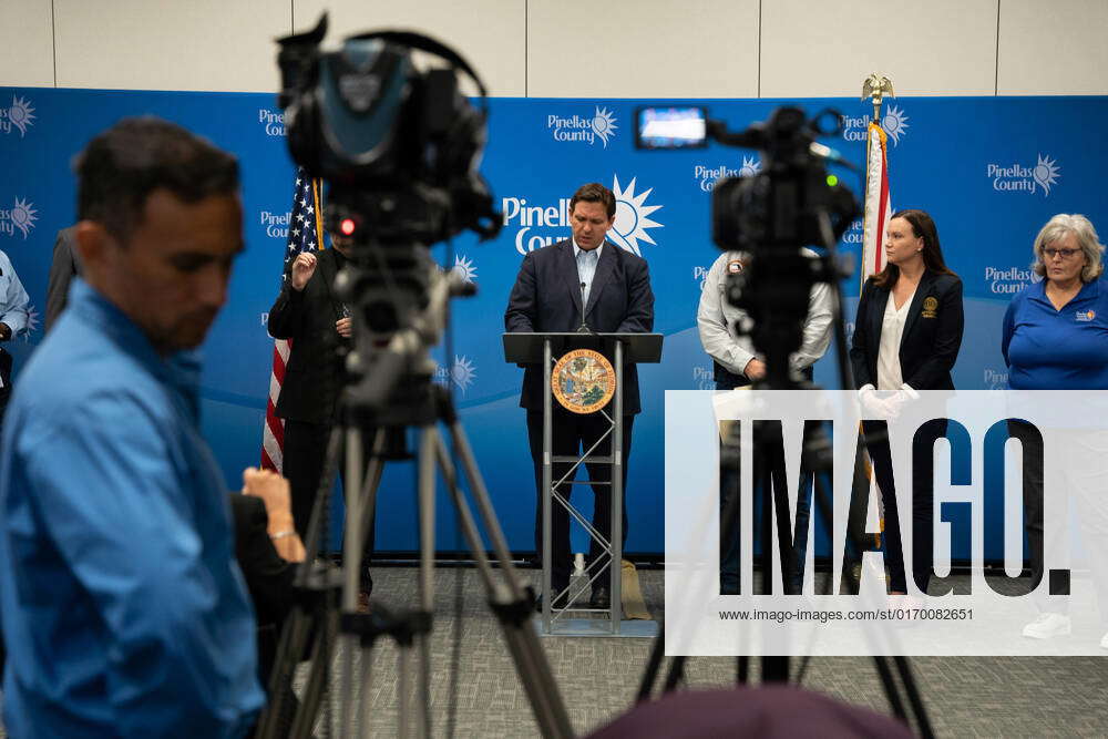 September 26, 2022, Largo, FL, US: Gov. Ron DeSantis Holds A Press ...