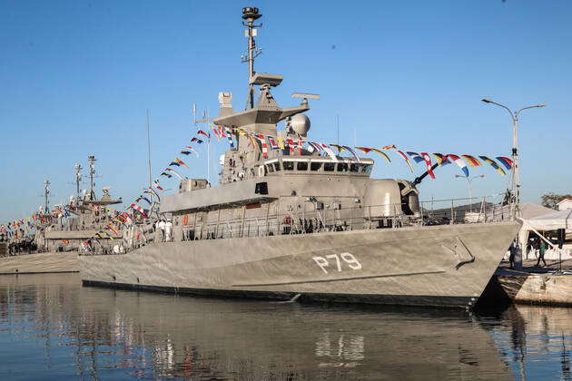 Greece Athens, ship naming ceremony for the new missile boat Lieutenant ...