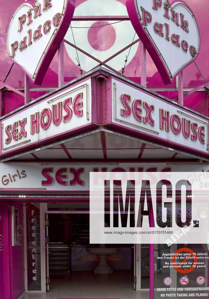 Pink palace, Sex houses Reeperbahn, St Pauli, Hamburg, Germany, Europe
